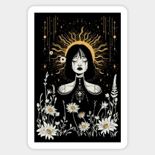 Slumber - Witchy Botanical Tarot Art Sticker